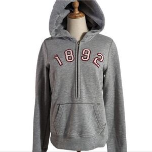 Abercrombie & Fitch Gray Half Zip Hoodie